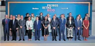  ?? ?? La reina Letizia presidió la entrega de los Premios Retina Eco, anoche, en Madrid.