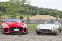  ?? PETER BLEAKNEY/DRIVING ?? The F-Type and E-Type are both gorgeous.