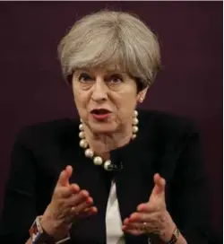  ?? FOTO: AFP/NTB SCANPIX ?? Theresa May er overbevist om at hun har staket ut rett kurs.