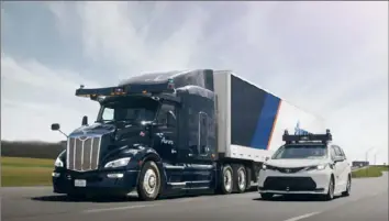  ?? Aurora ?? Pittsburgh-based Aurora said it will soon be able to remove backup human drivers from about 20 autonomous trucks hauling freight along I-45 in Texas.