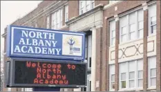  ?? Times Union archive ?? An eighth grader at Myers Middle School disrupted a seventh grade lesson at North Albany Academy, above, by sharing X-rated content with the students.