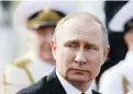  ?? PICTURE: AP ?? ‘DISAPPOINT­ED’: Russian President Vladimir Putin.