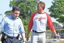  ?? JACK GRUBER, USA TODAY ?? Sen. Jeff Flake, R-Ariz., leaves the baseball park where five people were shot Wednesday in Alexandria, Va.