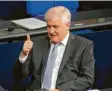  ?? Foto: afp ?? Innenminis­ter Horst Seehofer während der Debatte im Bundestag.