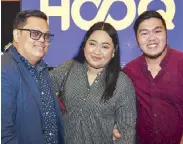  ??  ?? Ed Uy, Glaiza Jarloc and Jimpy Anarcon.