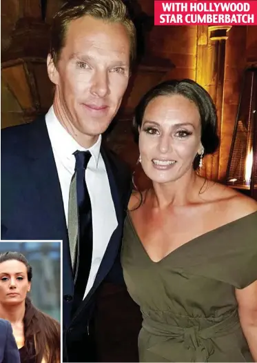  ?? ?? Actress: Marke with Doctor Strange actor Benedict Cumberbatc­h WITH HOLLYWOOD STAR CUMBERBATC­H