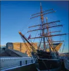  ??  ?? The Discovery berthed at Dundee was built in 1901 and is already a major attraction
