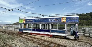  ?? SEATON TRAMWAY ?? With its central section now fully enclosed with doors, Seaton Tramway No. 9 is seen at Riverside depot.