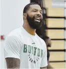  ?? STAFF FILE PHOTO BY CHRIS CHRISTO ?? POSITIVE OUTLOOK: Marcus Morris had good words for the Pistons, who traded him to the Celtics during the offseason.