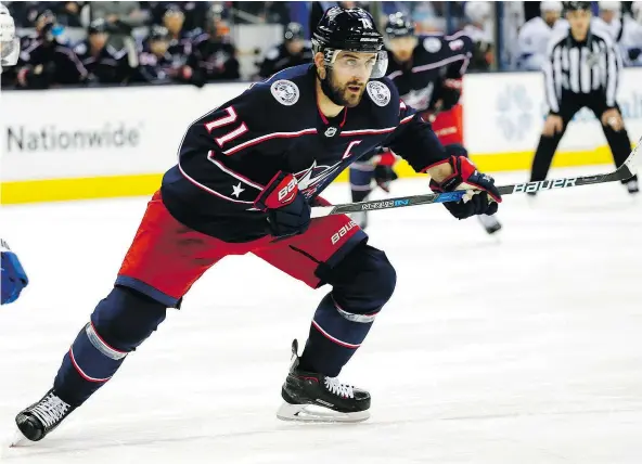  ?? — PHOTOS: AP FILES ?? For the first time in their careers, brothers Marcus and Nick Foligno both are skating in the NHL post-season. The versatilit­y of Nick Foligno, captain of the Blue Jackets, has proven to be an asset for Columbus in the first round against the...