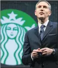  ?? — GETTY FILES ?? Howard Schultz is stepping down as Starbucks CEO and may be considerin­g a run for office.