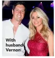  ??  ?? With husband Vernon