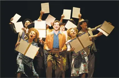  ?? Joan Marcus / Shubert Theatre ?? The cast of “Bright Star” in a previous performanc­e.