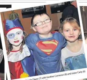  ??  ?? Carly(6) (8)andsister Cameron withbrothe­r Dixon(7) Niamh Institute
fun Family Cambus
lang in attheparty