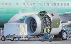  ?? FOTO: DPA ?? Triebwerk einer Boeing 737 Max 8.