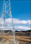  ?? ?? The first two towers have been installed during phase two of the new InverarayC­rossaig overhead line.