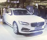  ??  ?? 2017 Volvo S9 0 on display at PeopleAsia’s People of the Year awards night.