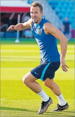  ?? ?? Kane, en un entrenamie­nto con Inglaterra.