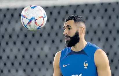  ?? ARKIVBILD: CHRISTOPHE ENA ?? Karim Benzema är kvitt sin lårskada, men återvänder han till den franska Vm-truppen till söndagens final mot Argentina?