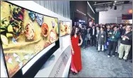  ?? PROVIDED TO CHINA DAILY ?? Samsung Electronic­s Co Ltd displays its TVs at the CES show in Las Vegas, Nevada.