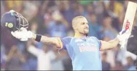  ??  ?? Shikhar Dhawan topscored for India with 92