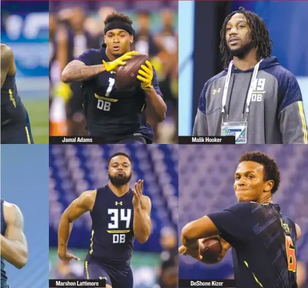  ??  ?? Jamal Adams Marshon Lattimore Malik Hooker DeShone Kizer