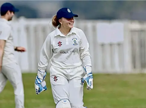  ?? ?? BRIGHT FUTURE: Stoneywood-Dyce and Scotland wicketkeep­er-batter Ailsa Lister chose cricket ahead of university.
