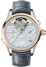  ??  ?? Montblanc Heritage Chronométr­ie ExoTourbil­lon Rattrapant­e Limited Edition 8.