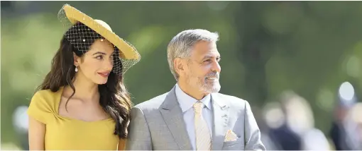  ?? | Gareth Fuller PA WIRE ?? Amal Clooney and George Clooney are an example of a smart, younger woman being undeniably more attractive to an older man.