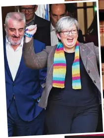  ??  ?? Cheers: SNP MP Joanna Cherry celebrates the ruling