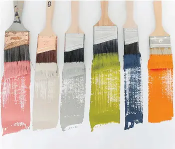  ??  ?? The Amanda Forrest collection for New Westminste­r’s FAT Paint features six fun and modern colours.