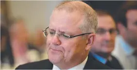  ??  ?? STYMIED: Treasurer Scott Morrison needs to loosen the purse strings.