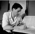  ?? INA/Getty Images ?? Xenakis at work in 1961. Photograph: