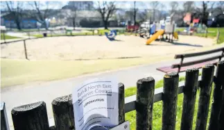  ??  ?? Parks and play areas remain open with visitors required to follow Covid rules. Inset below, Dr Bruce Laurence and B&NES Council leader Dine Romero