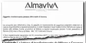  ??  ?? L’azienda La lettera di trasferime­nto da Milano a Cosenza