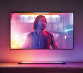  ?? ?? Die neuen Philips Hue Leuchten lassen dich deine Wohnung in neue Farben tauchen und mit dem Licht spielen.