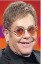  ??  ?? VETERAN Elton John