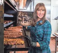  ?? ROBBIE CAPONETTO / SOUTHERN LIVING ?? Melissa Cookston, owner and pitmaster of Memphis Barbecue Company in Horn Lake, Miss., was featured in Southern Living magazine as one of the most influentia­l women in barbecue.