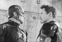  ?? MARVEL STUDIOS ?? “Captain America: Civil War” stars Chris Evans and Robert Downey Jr. are back in “Avengers: Infinity War.”