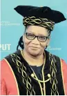  ??  ?? Chancellor Thandi Modise