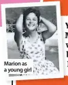  ??  ?? Marion as a young girl
Yours writer Marion Clarke wishes she still believed in Father Christmas