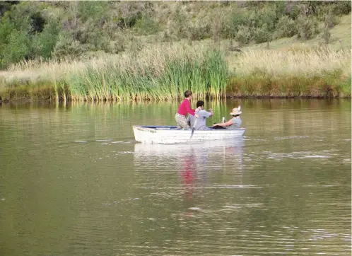  ?? Photo: Sue Maclennan ?? Summer fun. In our hot Eastern Cape summers, everyone’s looking for a place to cool down. Farm dams are a great choice, unless they’re infested with Bilharzia.