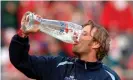  ?? Photograph: Boris Roessler/EPA ?? Jürgen Klopp in 2005 as the Mainz coach, before Germany had learned to embrace pressing.