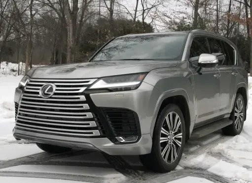  ?? MARC GRASSO PHOTOS / BOSTON HERALD ?? BIG ATTITUDE: The Lexus LX 600 is big and bold and redesigned with a plethora of upgrades that will make the whole family want to jump in and go for a ride.