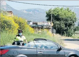  ?? MERCÈ GILI ?? Control en la N-230, limite con Huesca, dirección Vielha y Benabarre