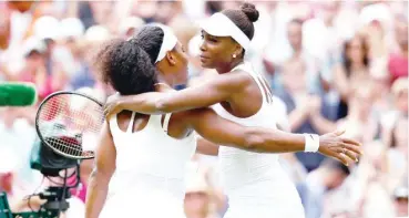  ??  ?? Serena Williams and Venus Williams