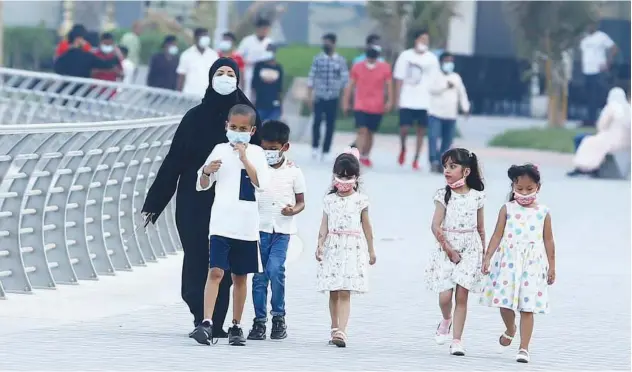  ?? Al Khaleej ?? ↑
People are in festive mood on the occasion of Eid Al Adha in Ajman.