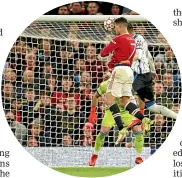  ?? AP ?? Cristiano Ronaldo rises to head home United’s winning goal.