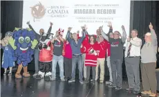  ?? BOB TYMCZYSZYN/POSTMEDIA NETWORK ?? Supporters in Niagara gathered at the First Ontario Performing Arts Centre in St. Catharines react of the announceme­nt this morning by the Canada Games Council and the Province of Ontario, that Niagara Region was named host of the 2021 Canada Summer...