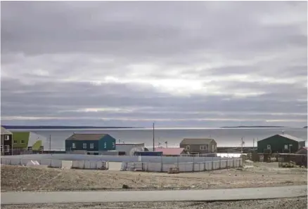  ?? CATHERINE HOURS AGENCE FRANCE-PRESSE ?? Le village d’Umiujaq, au Nunavik, dans la baie d’Hudson